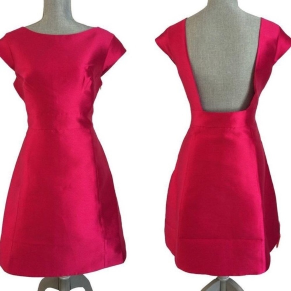 Kate Spade open back NWT silk blend mini dress